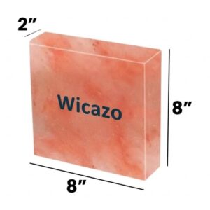 Himalayan Pink Salt Tile – 8" x 8" x 2" (Premium Wall & Spa Grade)