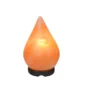 Tear Drop Shape | Natural Himalayan Pink Salt Lamp with Wooden Base