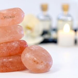 Oval Pebble Shape | Smooth Himalayan Pink Salt Massage Stone