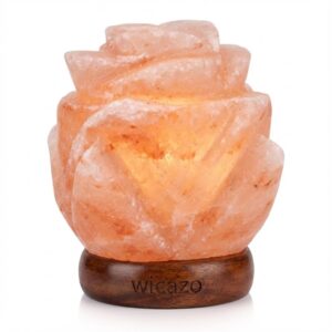 Rose Shape Himalayan Salt Lamp - USB Powered